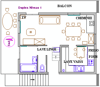 Plan Duplex Nyon niv 1